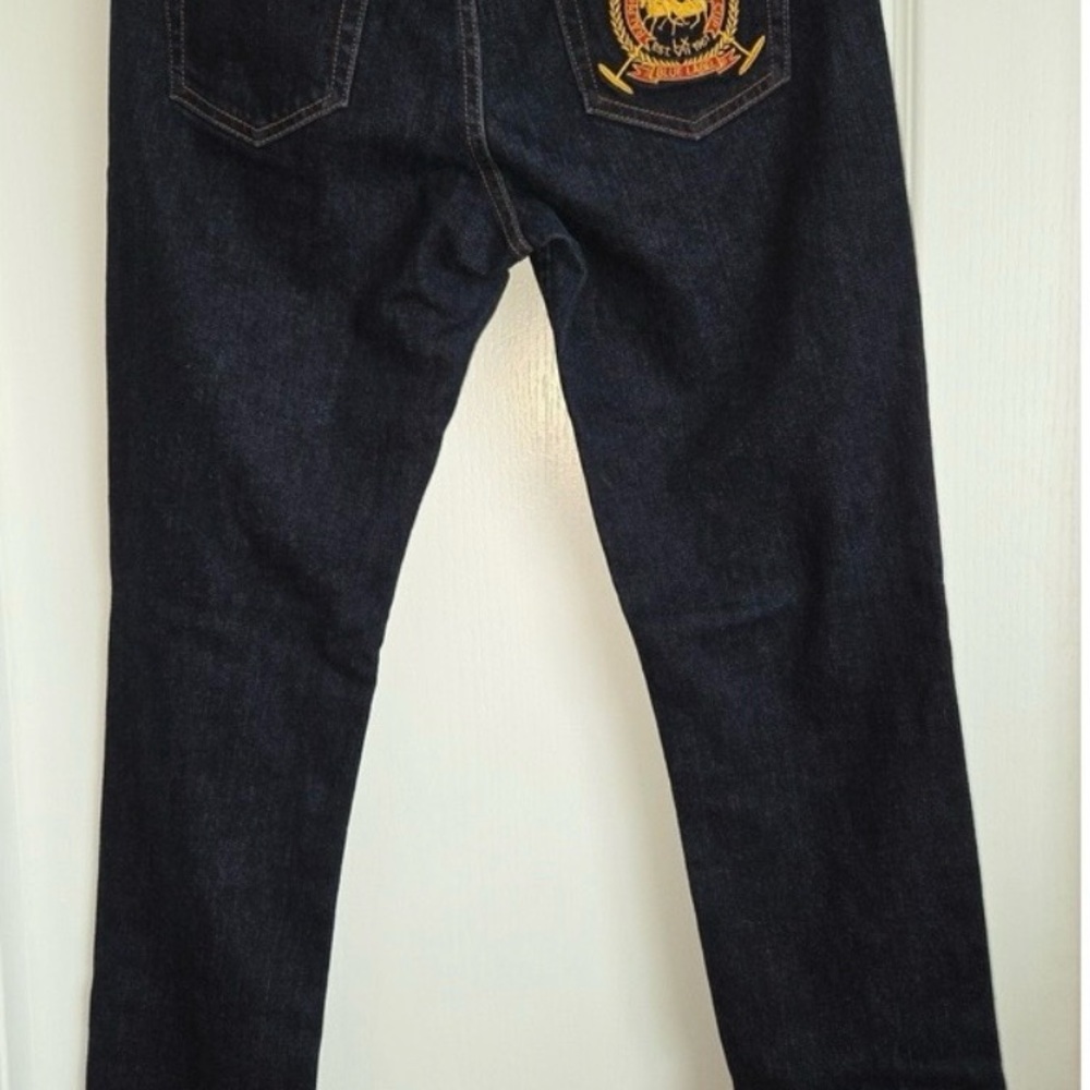 Ralph Lauren Blue Label Thompson 650 Embroidered Challenge Cup Jeans Women Sz 30 - Picture 2 of 5